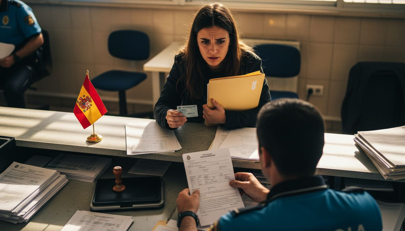 Fine notice for delayed Spanish residency card