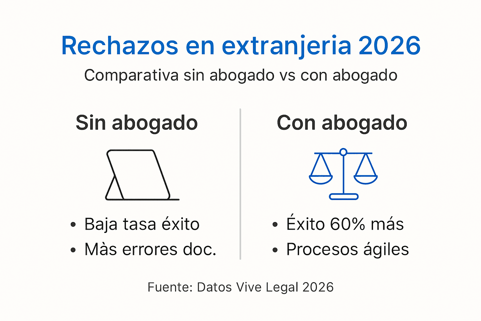 Infografía: cómo un abogado de extranjería te ayuda a evitar rechazos