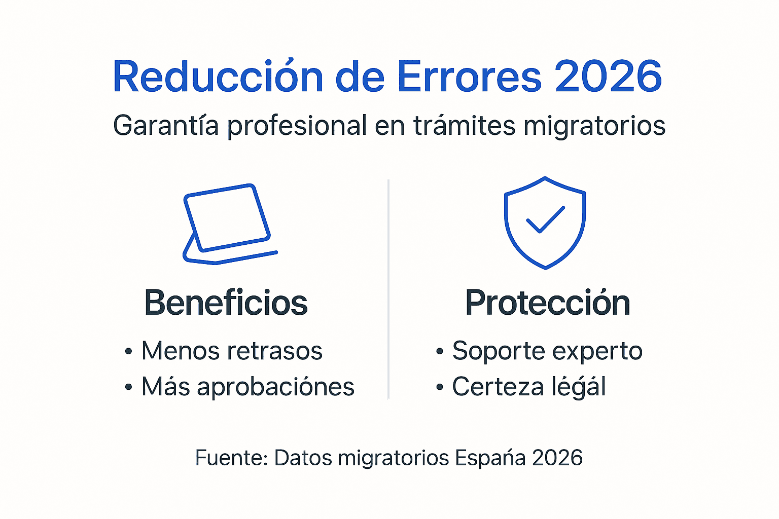 Infografía: cómo minimizar errores y las ventajas más importantes