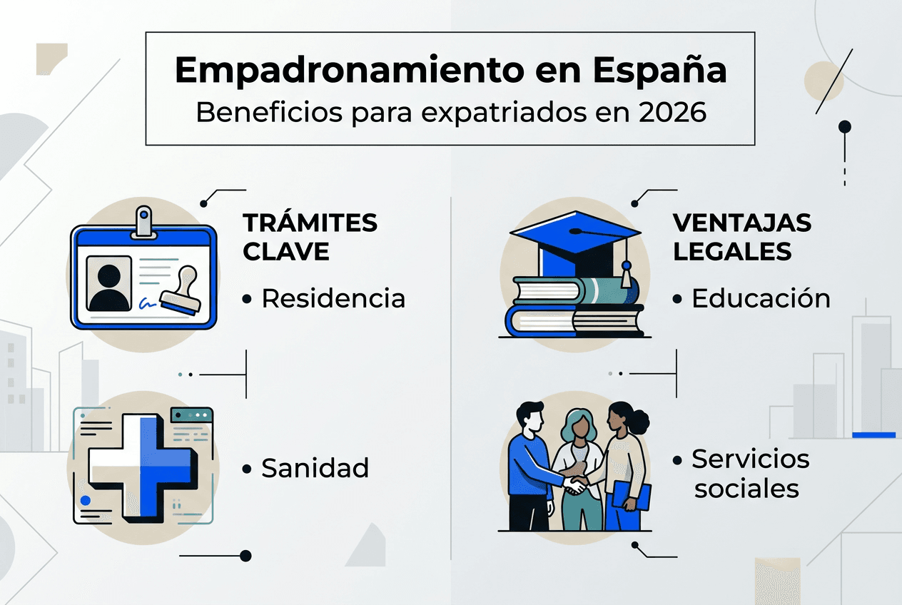 Infografía: Ventajas de estar empadronado