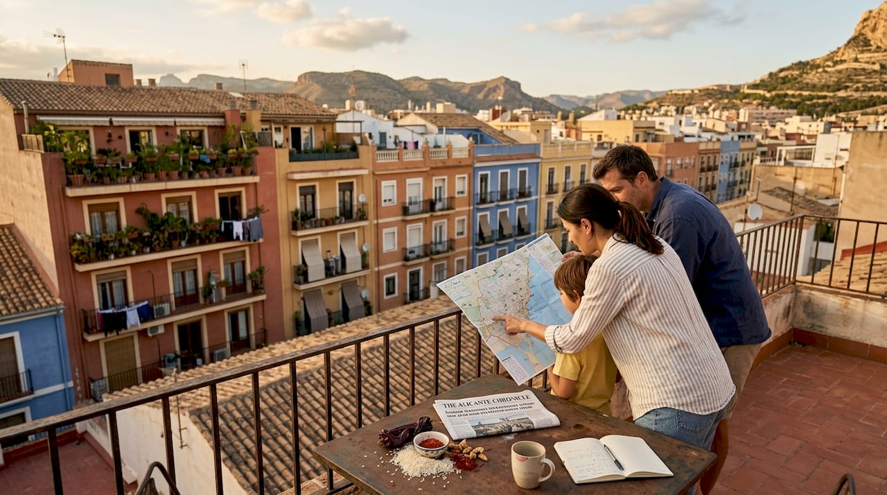 Family views affordable Alicante cityscape