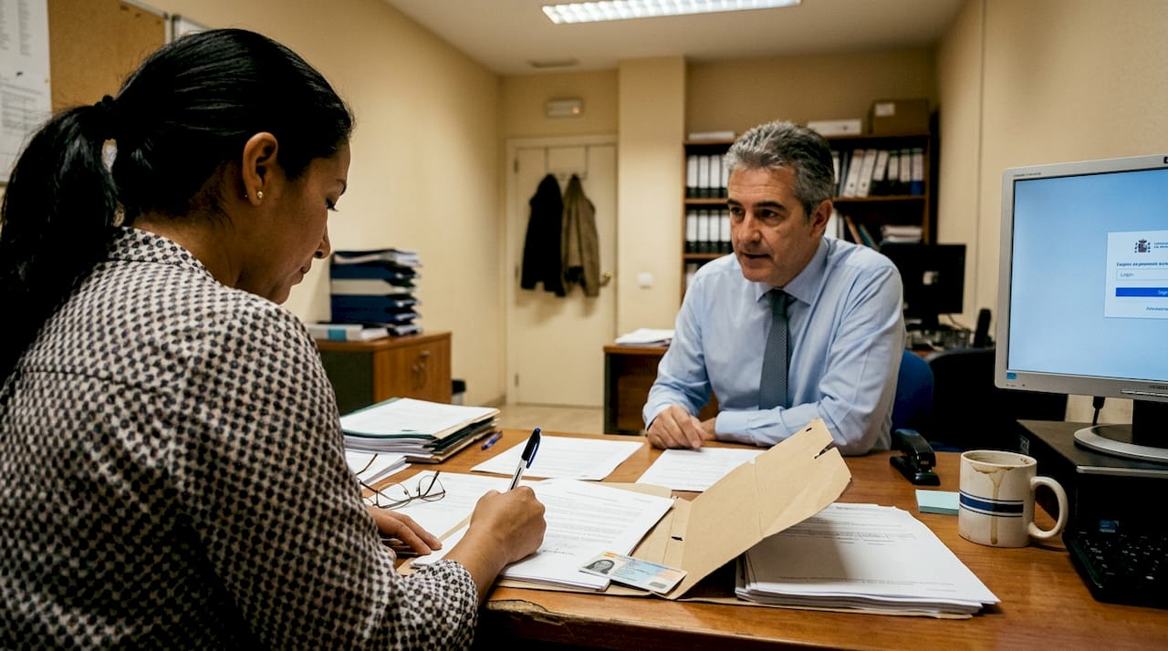Firma de los documentos necesarios para tramitar la TIE