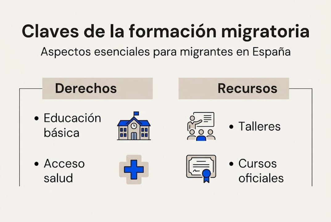 Infografía: puntos clave para una educación inclusiva en contextos de migración