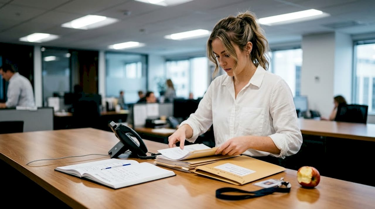 Legal assistant handles case files for privacy compliance