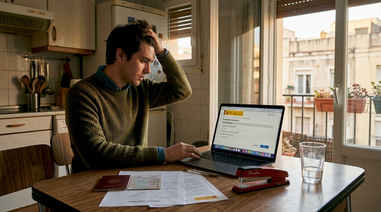 Applicant uses Spain electronic immigration system