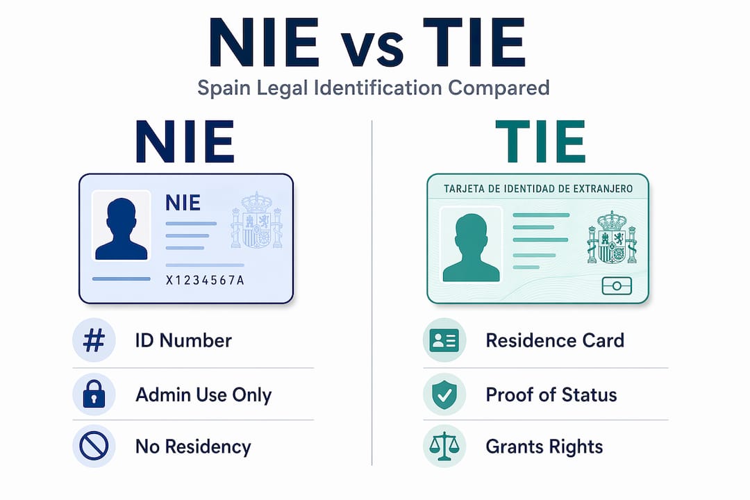 Infographic comparing NIE and TIE key points