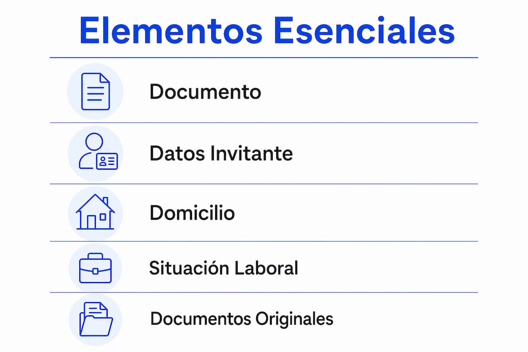 Infografía: guía paso a paso para redactar una carta de invitación válida