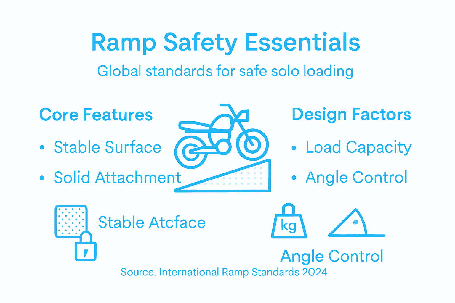 Infographic showing ramp safety features overview
