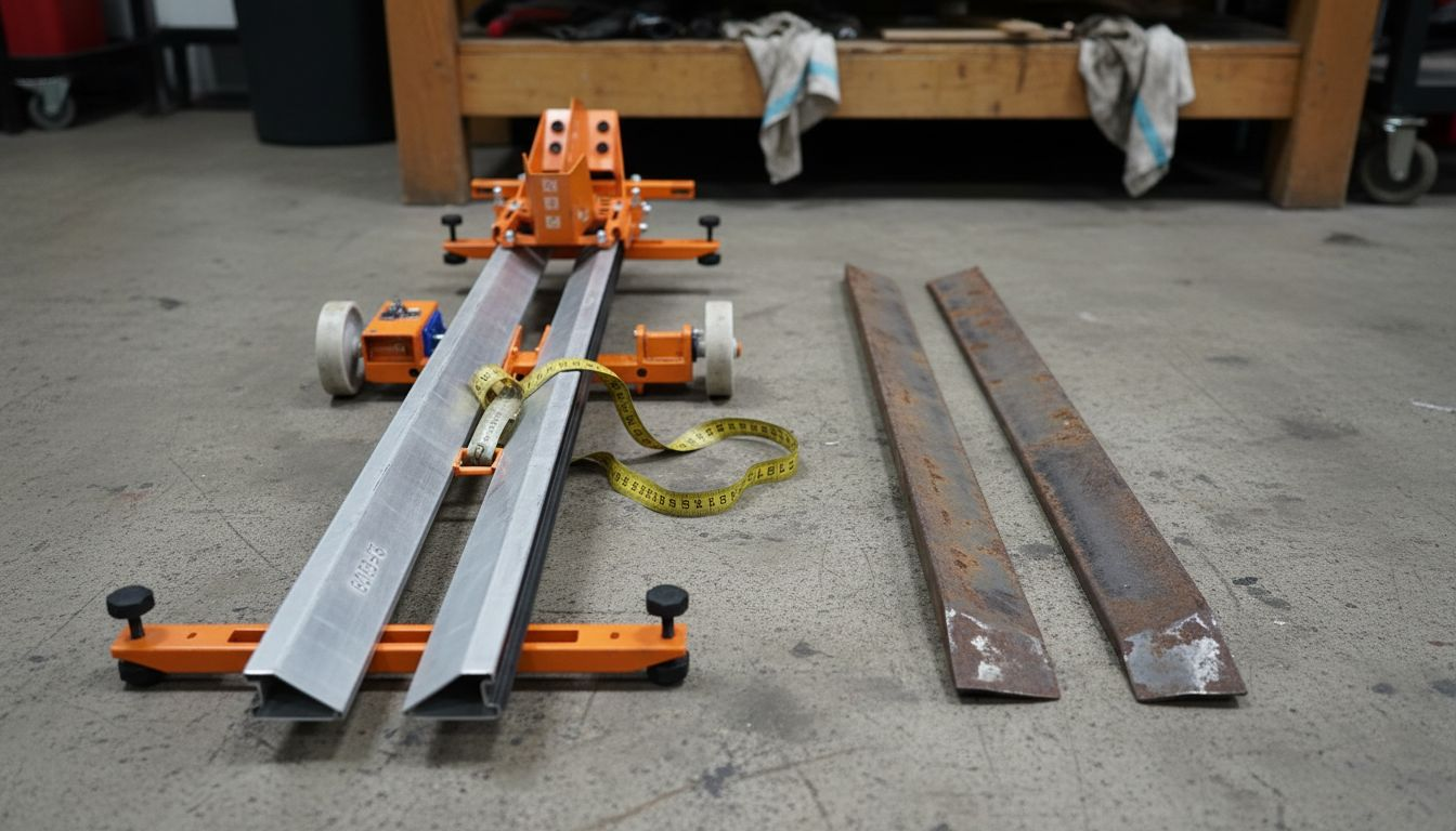 Close-up comparing alloy and standard loading ramps