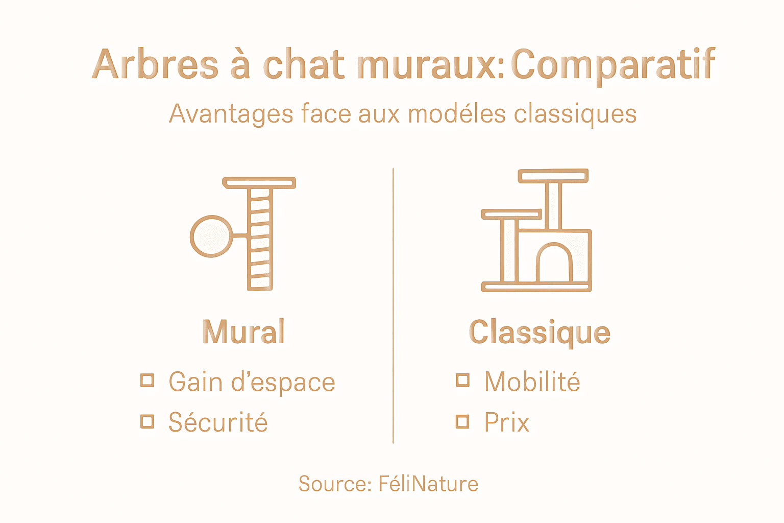 Infographie : les atouts d’un arbre à chat mural