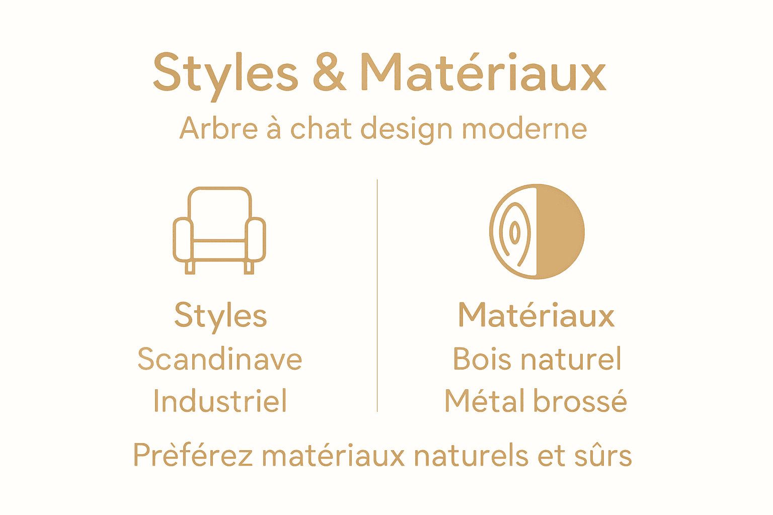 Infographie : découvrez les différents styles et matériaux pour concevoir un arbre à chat