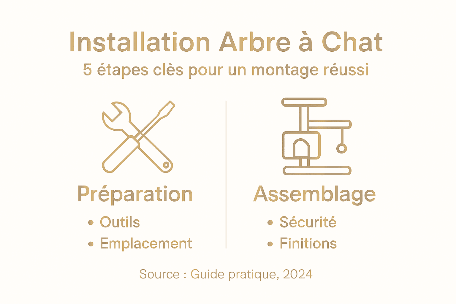 Guide illustré : les différentes étapes pour monter un arbre à chat