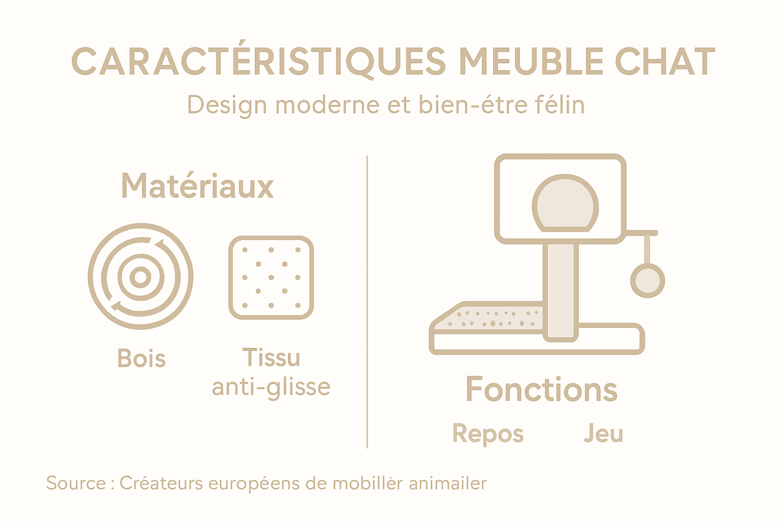 Tout savoir sur les matériaux et les usages des meubles pour chats en un coup d’œil