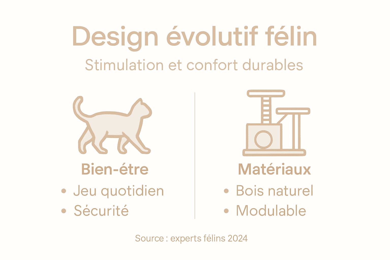 Découvrez en un clin d’œil tous les avantages d’un arbre à chat modulable grâce à notre infographie dédiée.