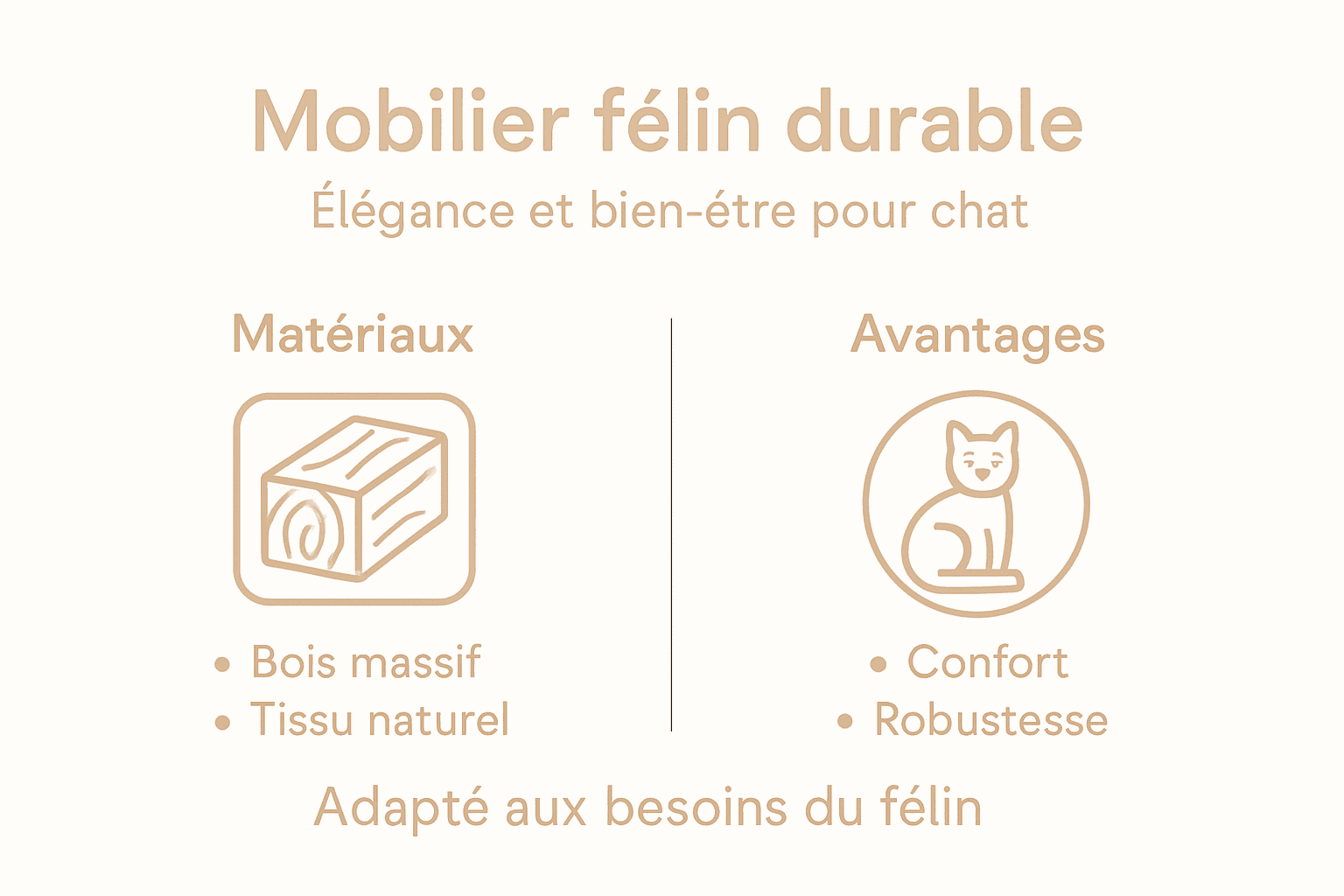 Infographie : des meubles pour chats éco-responsables et pensés pour leur bien-être