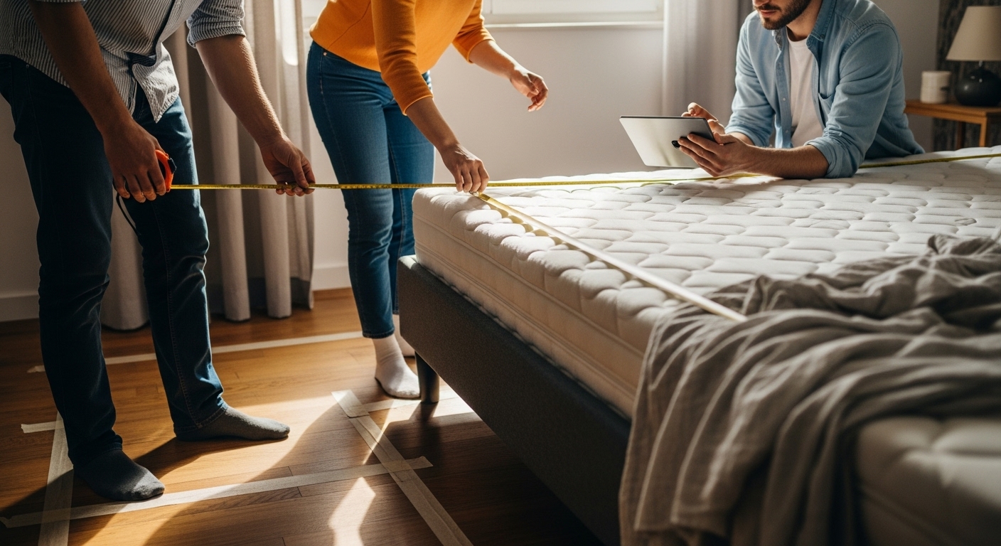 misurazione letto, materasso su misura