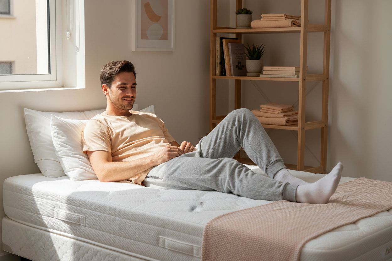 camera da letto materasso singolo comfort