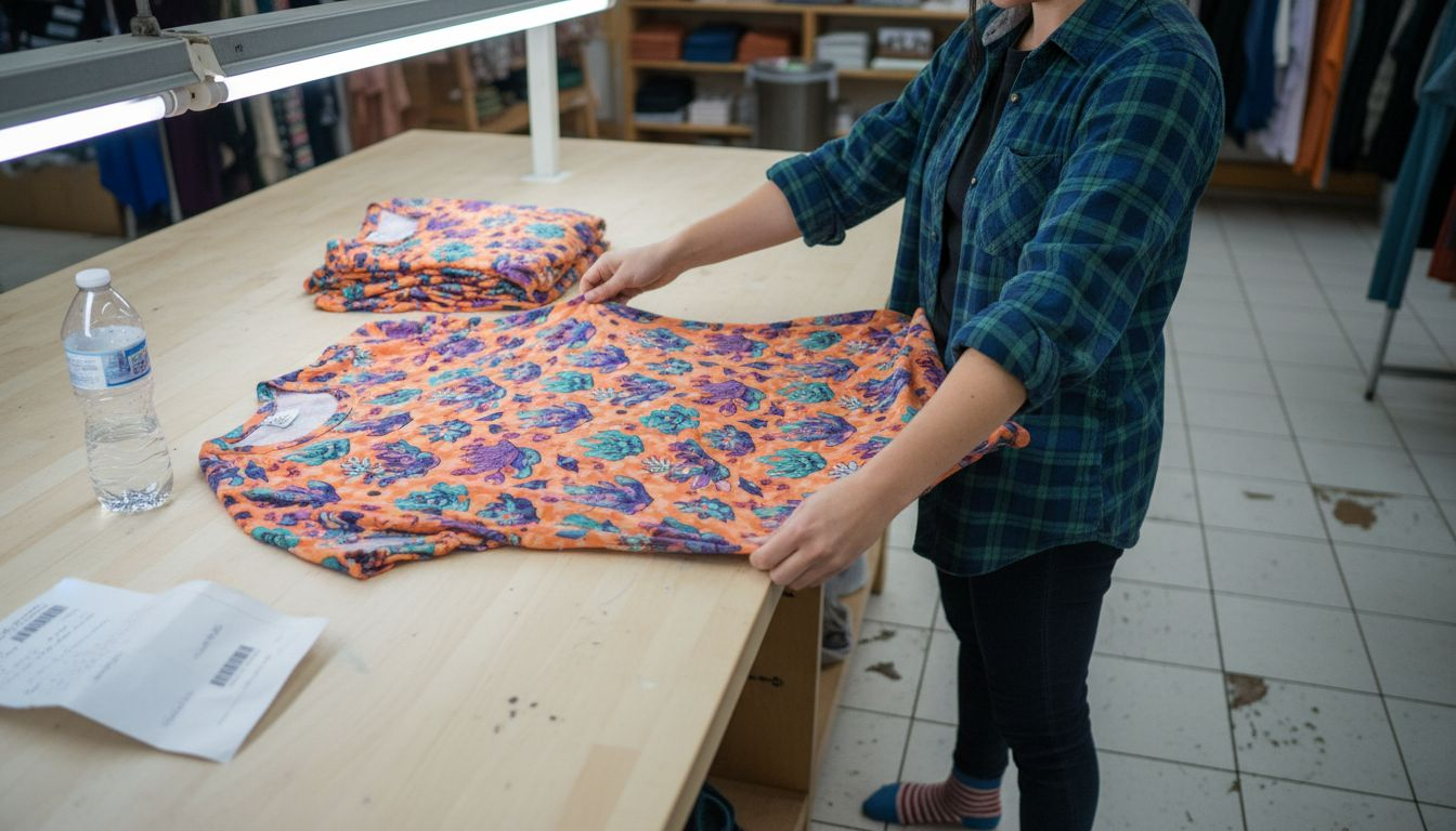 Stretching DTF printed shirt for durability