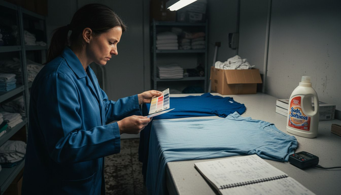 Inspecting color retention after washed prints