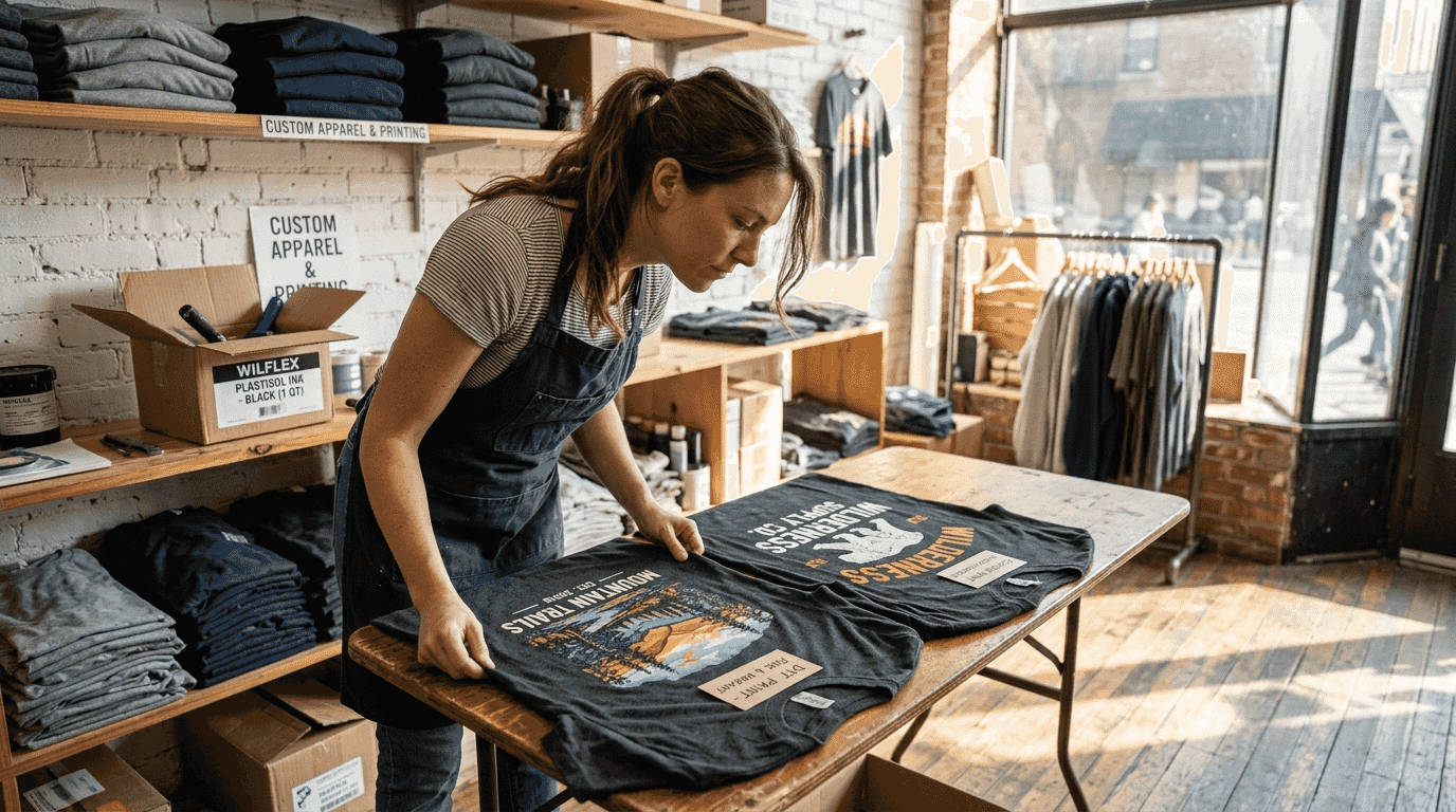 Comparing DTF and screen-printed t-shirts