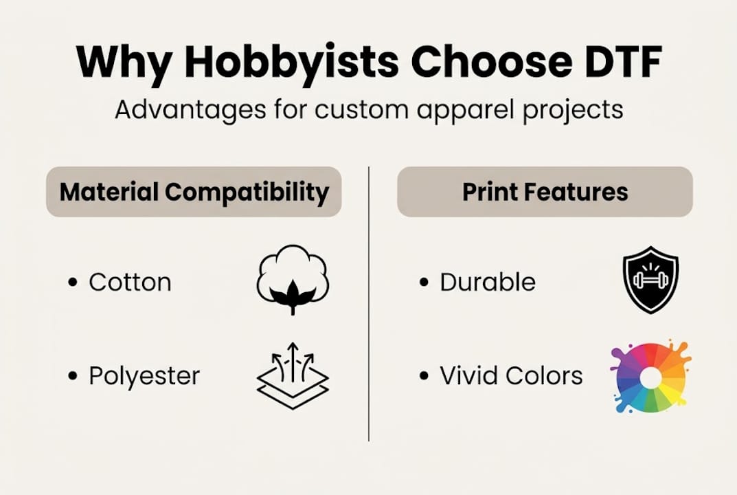 Infographic highlights DTF apparel benefits