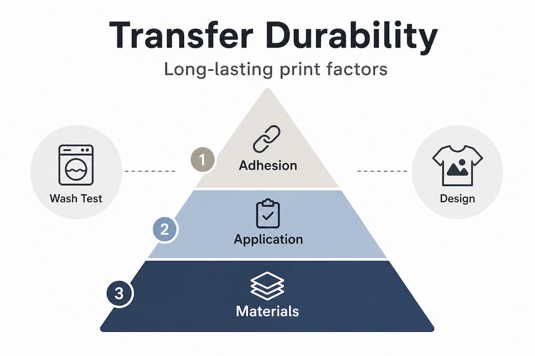 Infographic showing transfer durability hierarchy