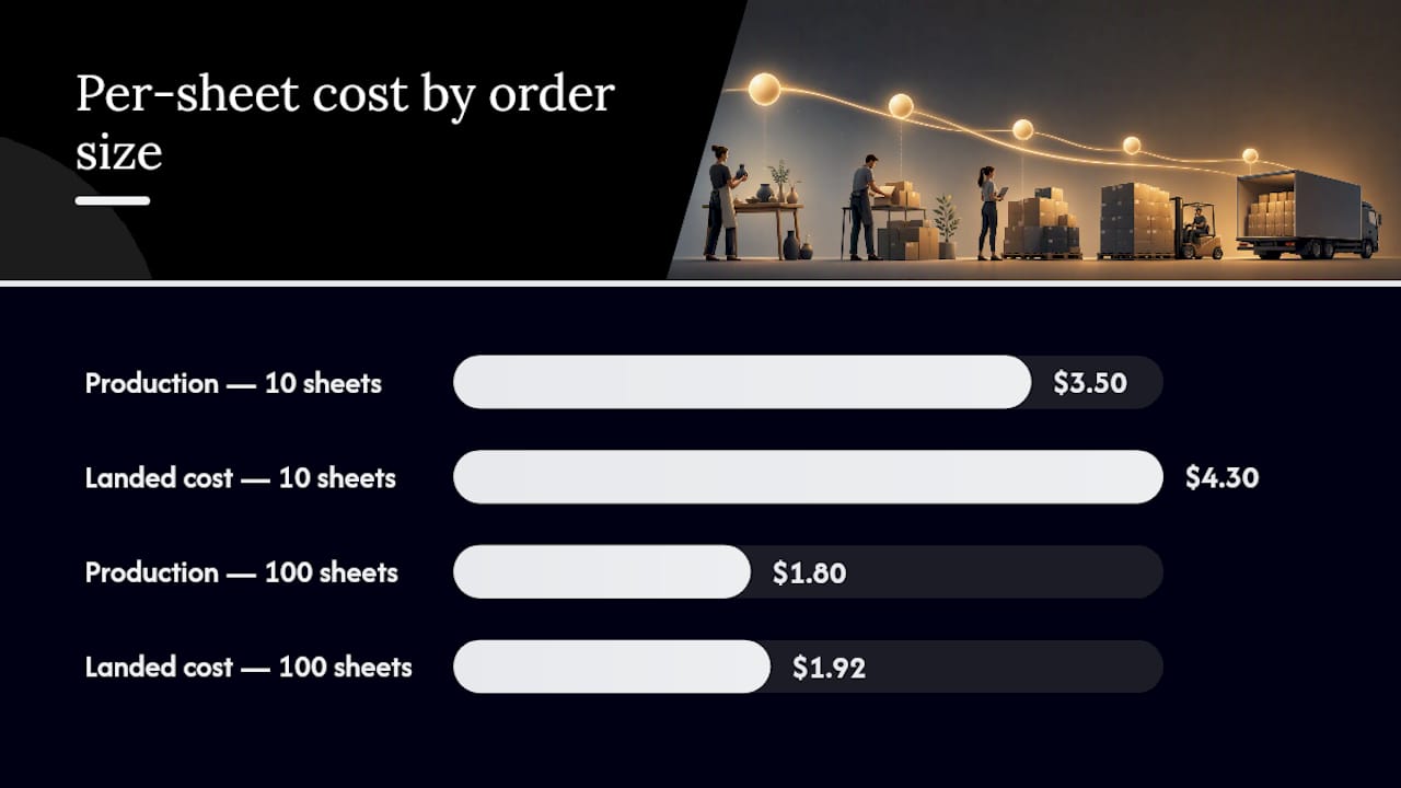 How unit cost, shipping, and lead time actually affect your landed cost — overview diagram