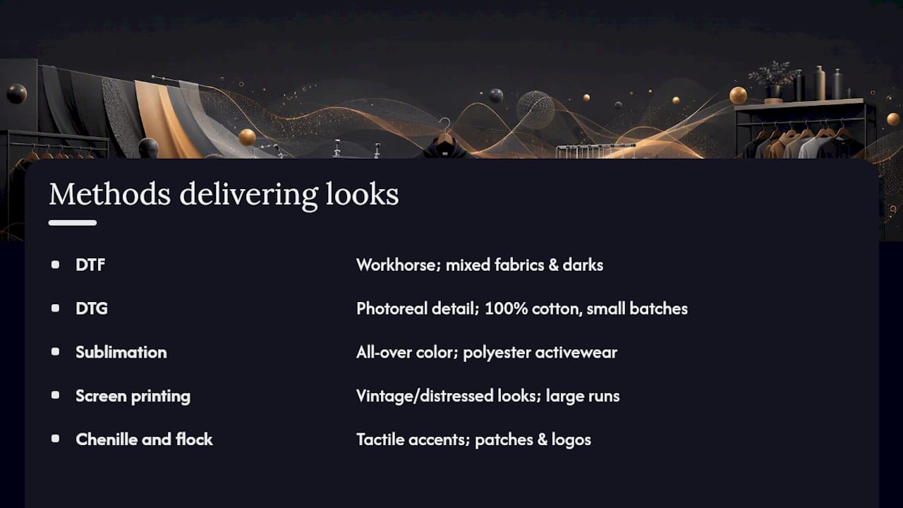 Which Decoration Methods Actually Deliver 2026 Looks? — overview diagram