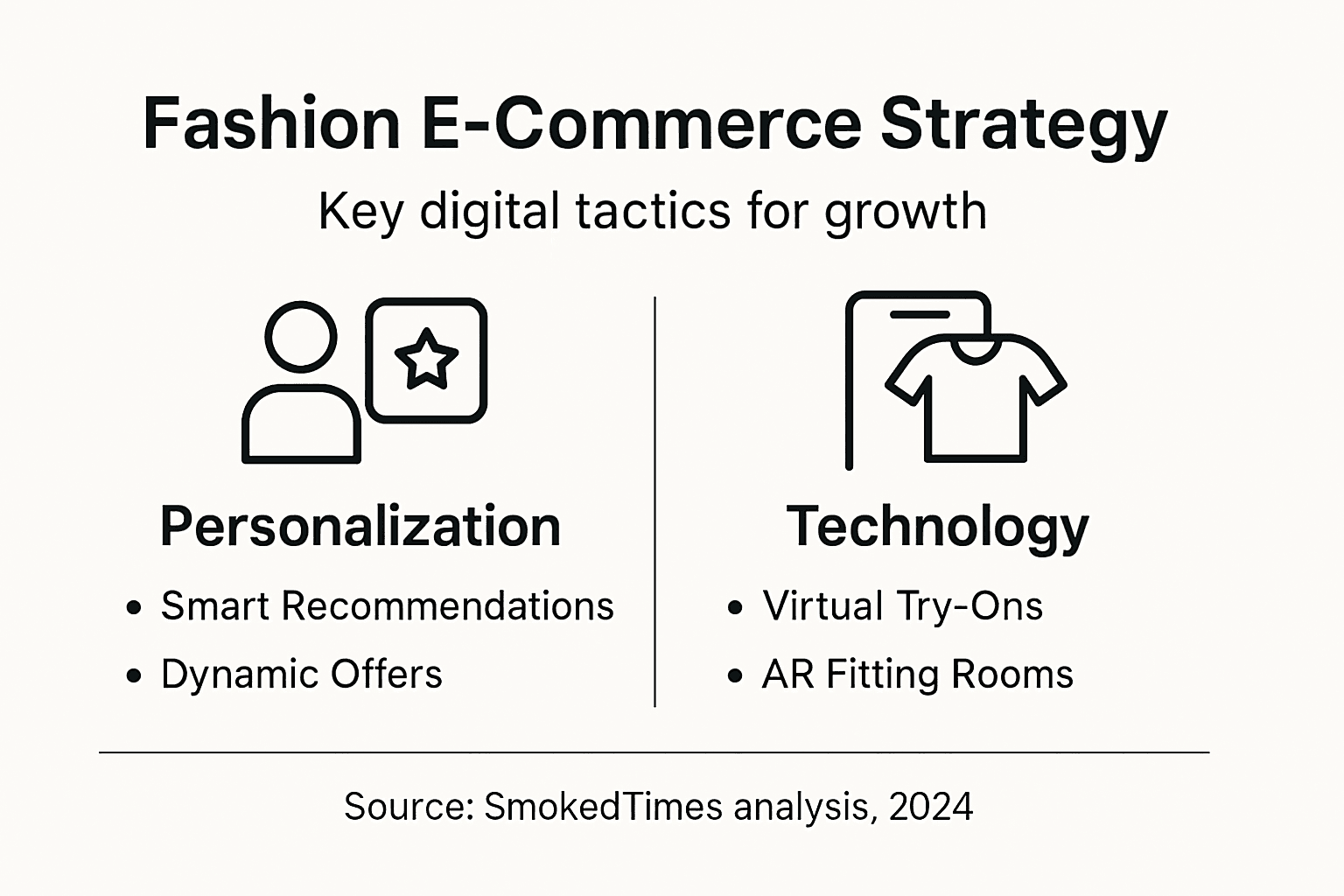 Infographic of digital fashion strategy overview
