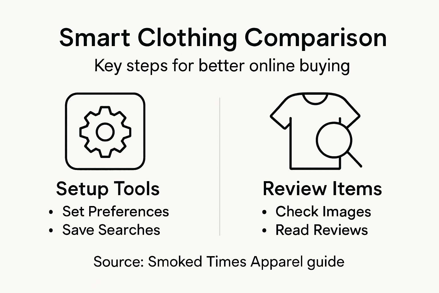 Infographic: Steps for smart clothing comparisons