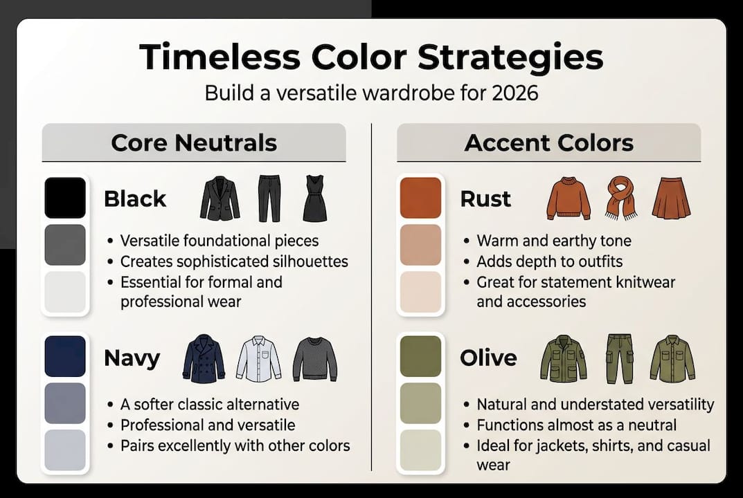 Infographic of timeless color strategy