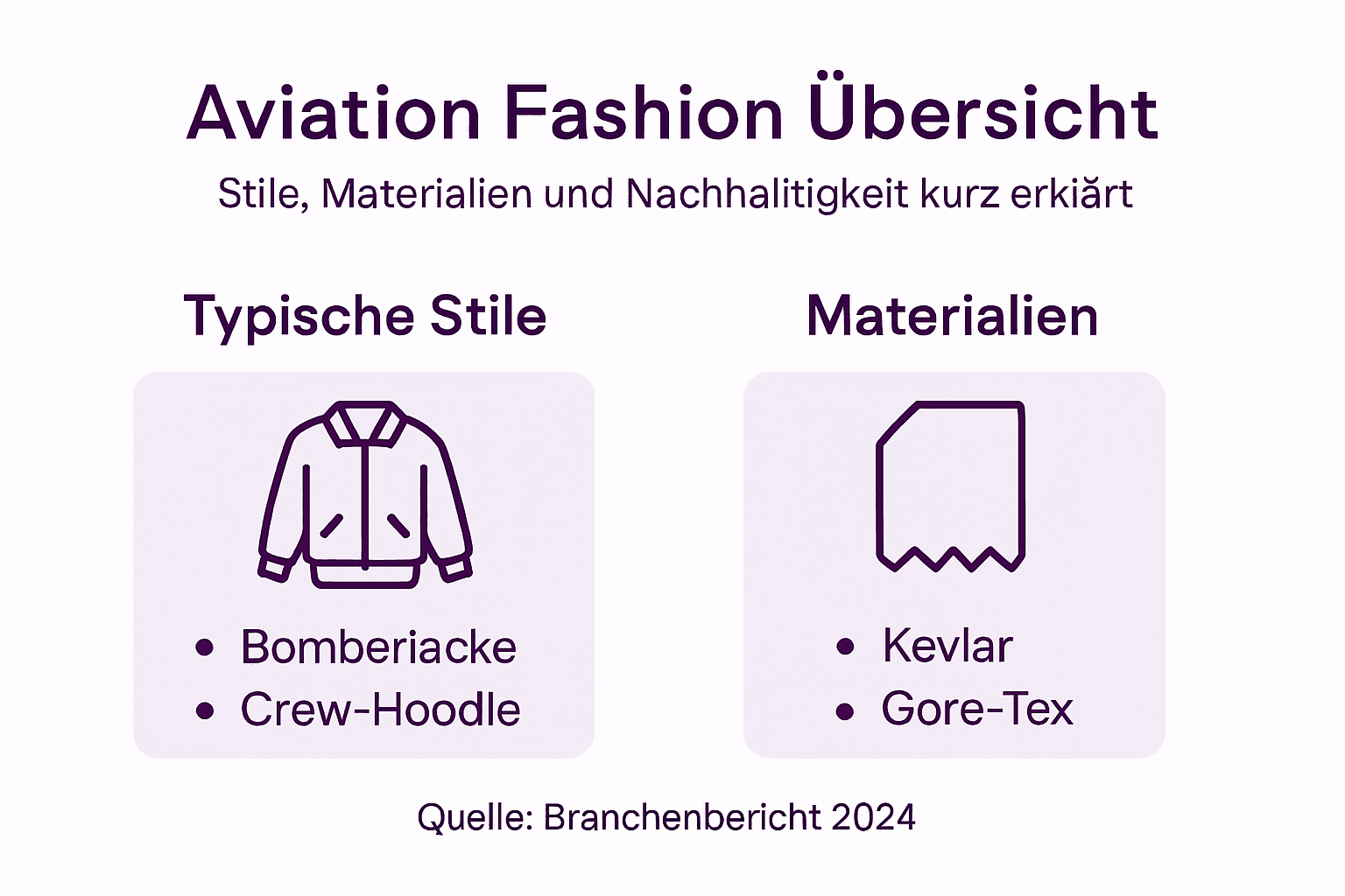 Überblick: Stile und Materialien in der Aviator-Mode auf einen Blick