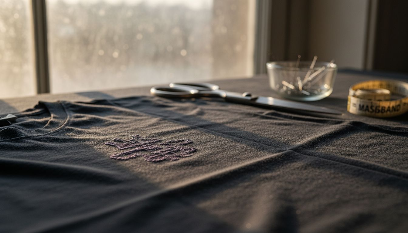 Detailaufnahme eines hochwertigen Baumwollhemd-Stoffes