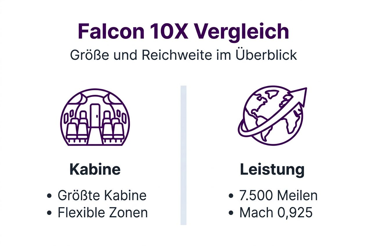 Falcon 10X im Größen- und Reichweitenvergleich – Infografik