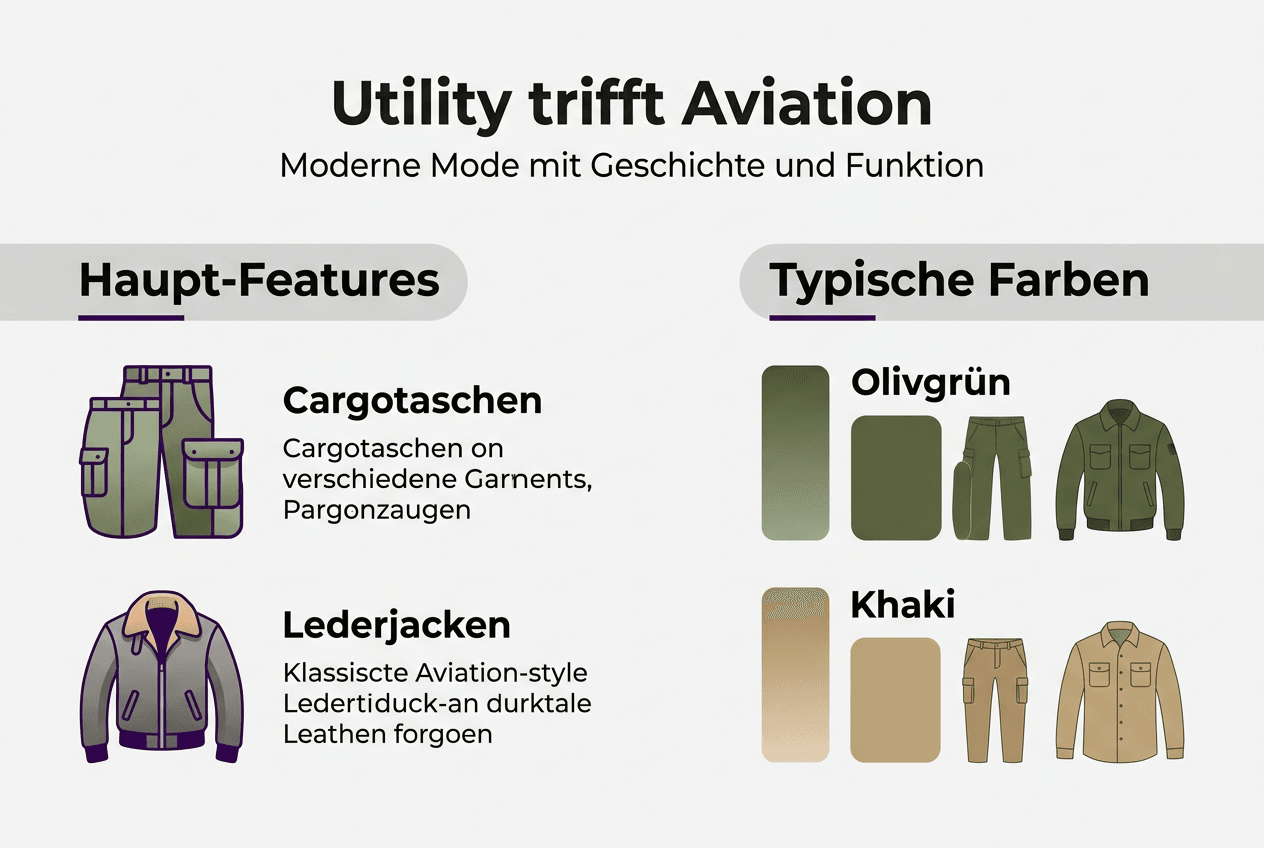 Infografik: Wenn Utility-Style auf Aviation-Mode trifft – der Überblick