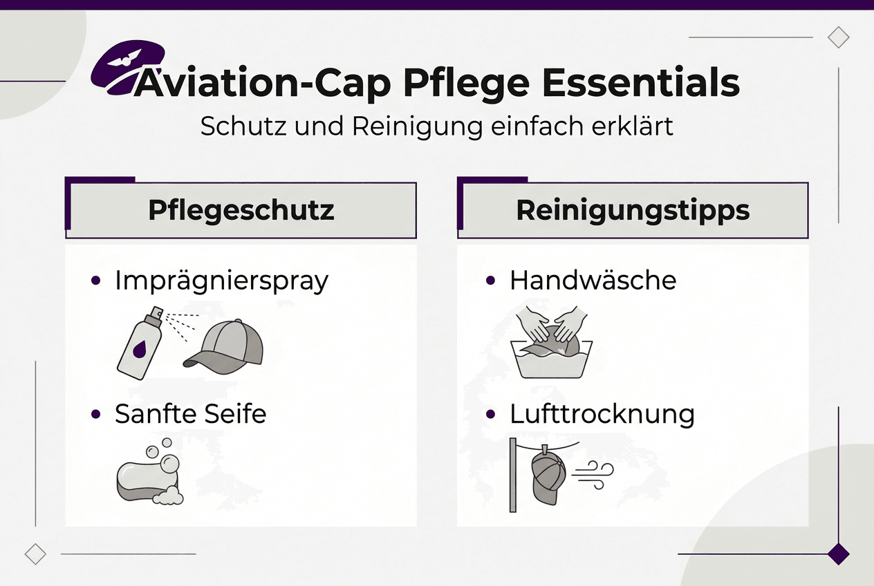 Infografik: Die wichtigsten Tipps für die richtige Pflege deiner Cap