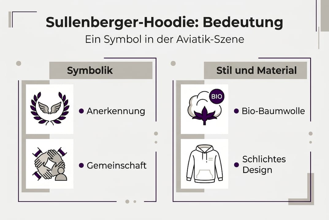Infografik: Die Geschichte und Bedeutung des Sullenberger-Hoodies in der Community