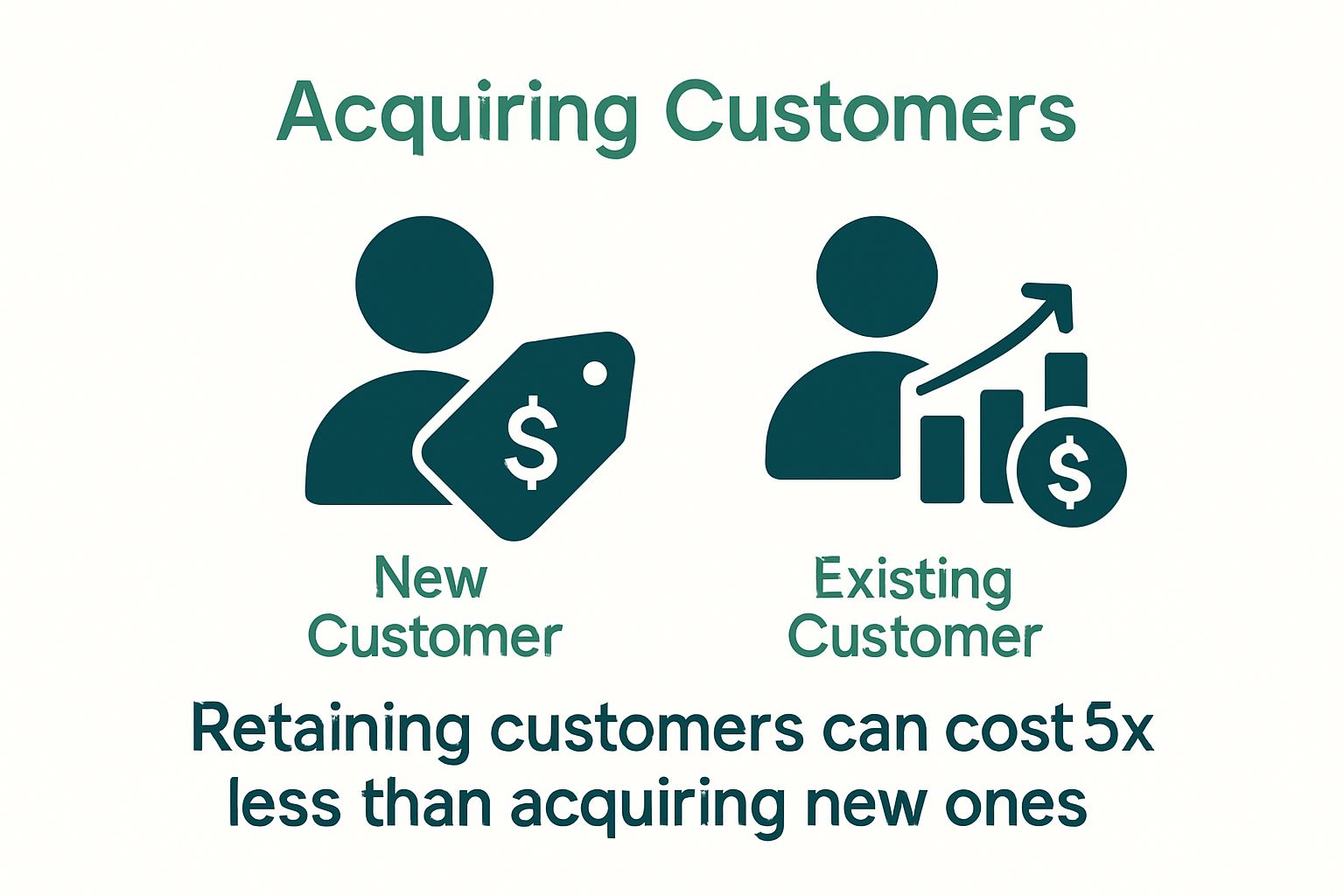 Cost comparison between new and returning customer