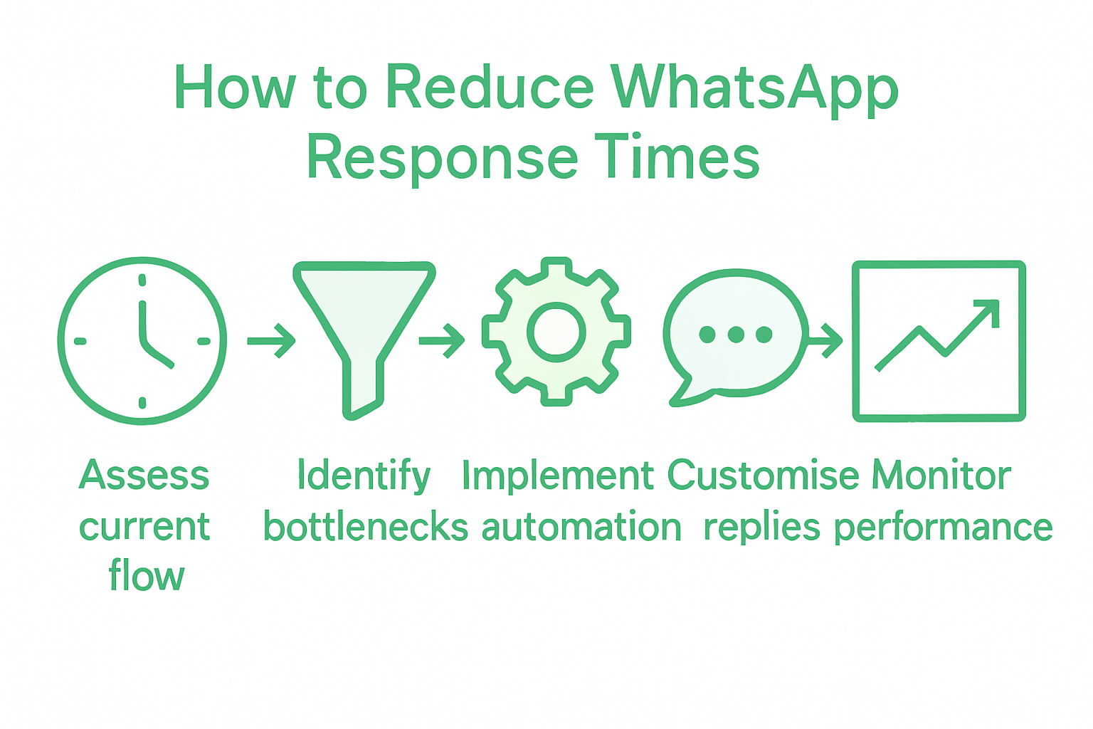 Five-step process to reduce WhatsApp response times