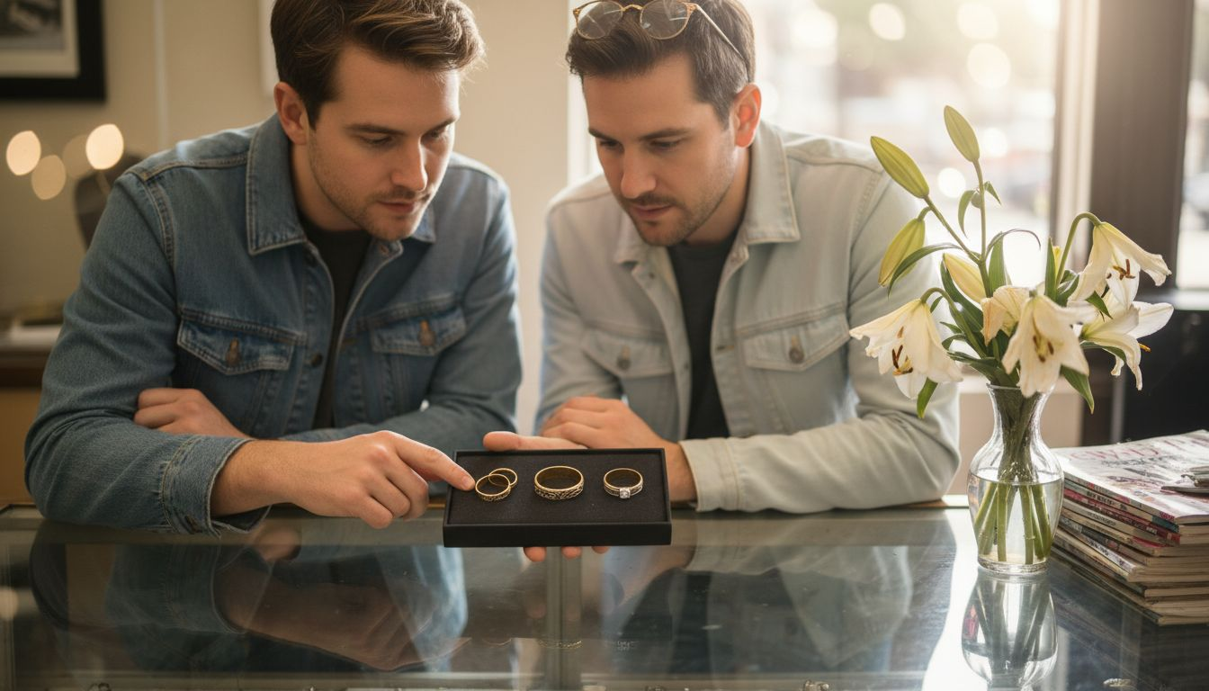 Jeweler shows unique wedding band options