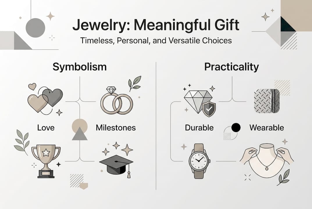 Infographic showing jewelry gifting benefits