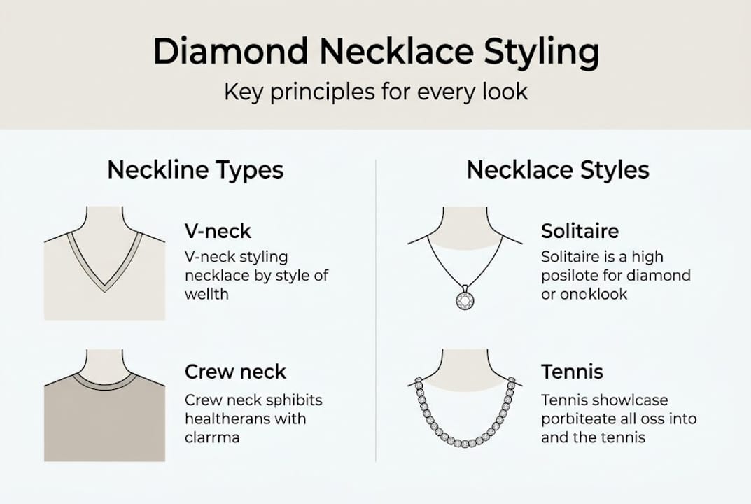 Infographic showing diamond styling principles