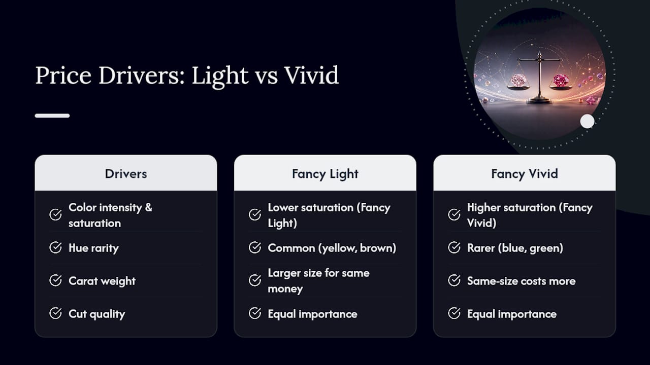 Factors influencing colored diamond prices