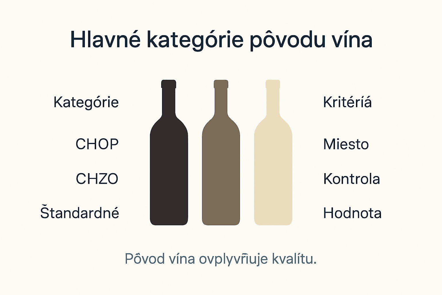 Prehľad pôvodu vína v prehľadnej infografike