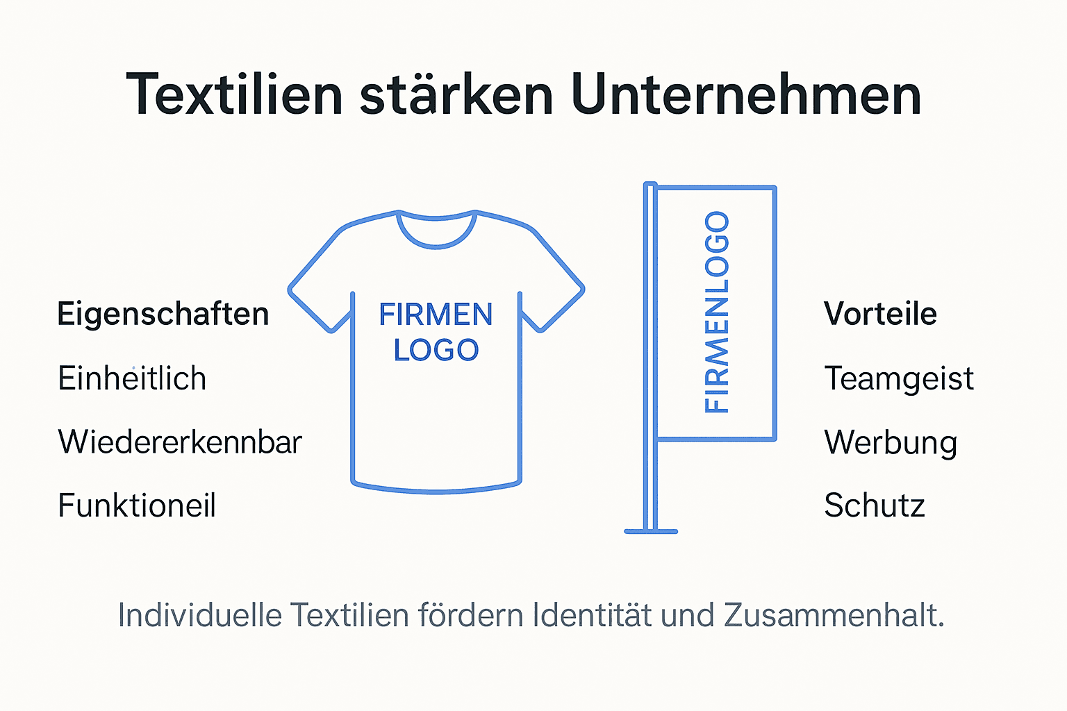 Infografik: Die wichtigsten Vorteile von Firmenbekleidung auf einen Blick