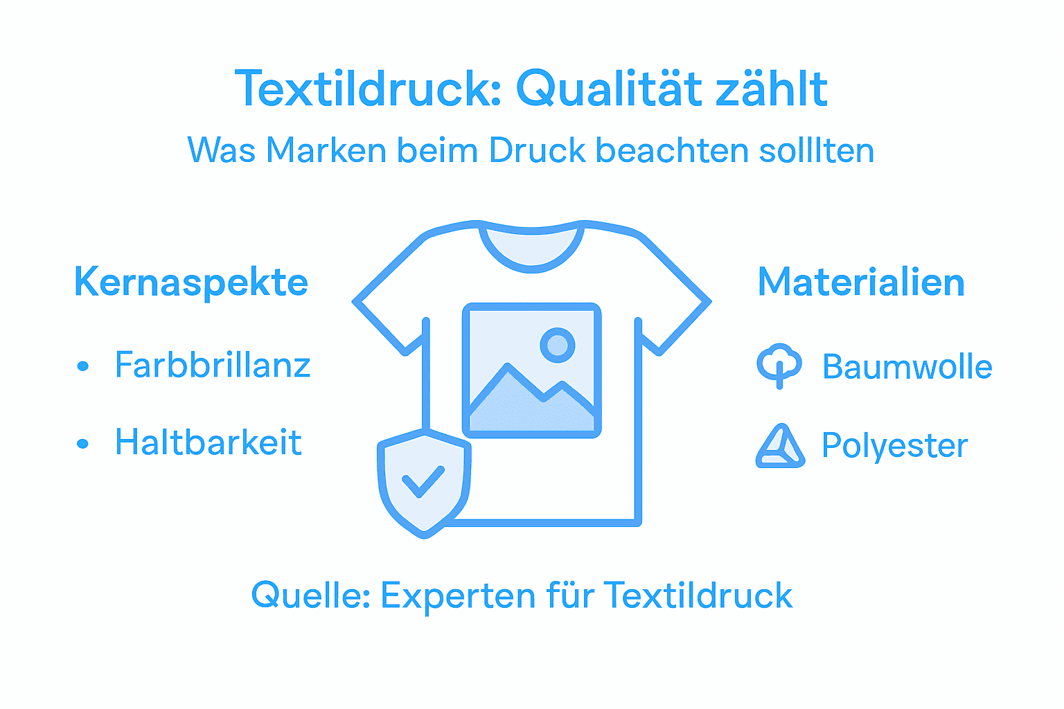 Übersicht: Was zeichnet hochwertigen Textildruck aus? Wichtige Qualitätsmerkmale und Materialien im Vergleich