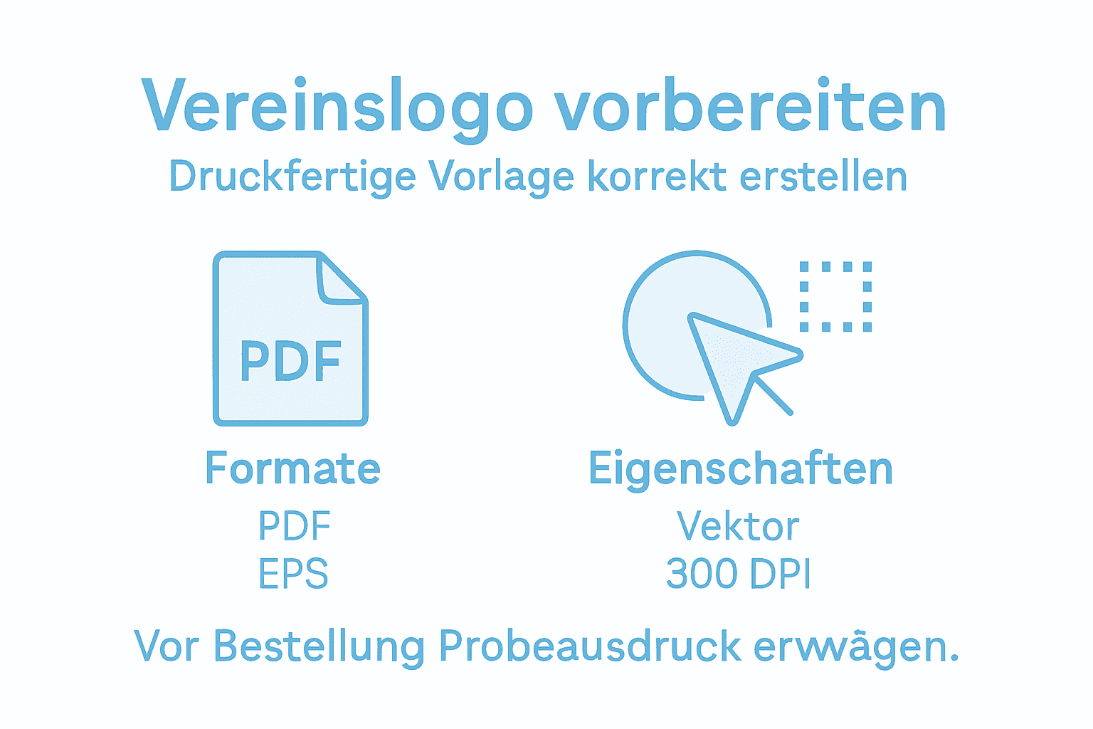 Infografik: So gestaltest du dein Vereinslogo druckreif
