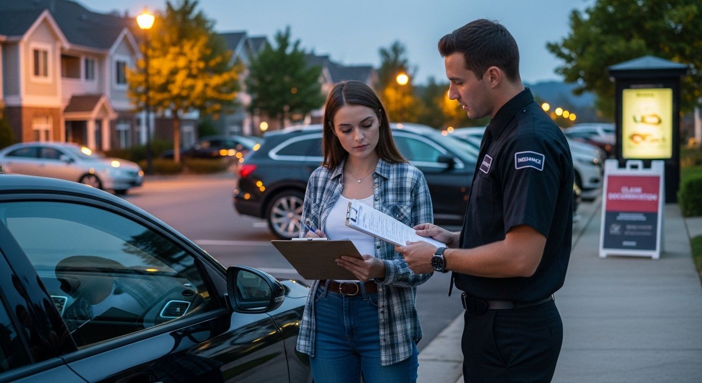 insurance claim parking lot