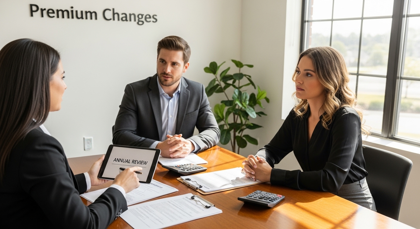 insurance premium discussion office