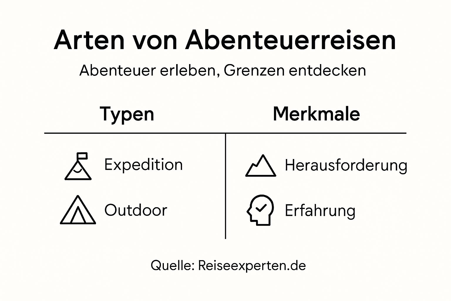 &Uuml;berblick: Verschiedene Infografik-Typen und ihre Besonderheiten im Bereich Abenteuerreisen